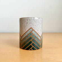 Load image into Gallery viewer, 16oz. Mug - Teal Gradient Mountains
