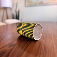 Load image into Gallery viewer, Vase - Chartreuse &amp; Teal
