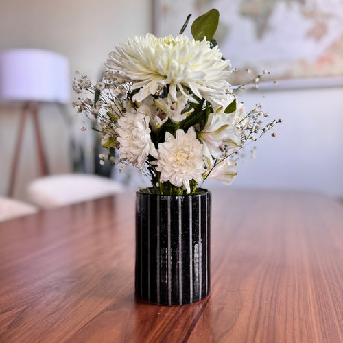 Vase - Black on Black