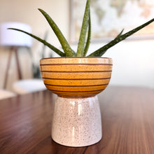 Load image into Gallery viewer, Pedestal Planter - Yellow Gradient
