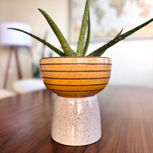 Pedestal Planter - Yellow Gradient