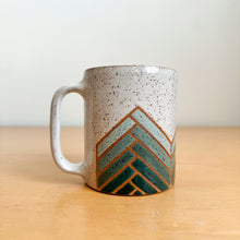 Load image into Gallery viewer, 16oz. Mug - Teal Gradient Mountains
