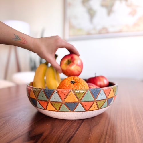 Serving Bowl - Double Triangles