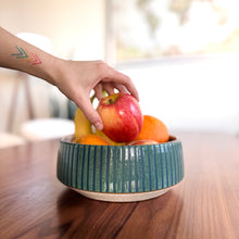 Load image into Gallery viewer, Serving Bowl - Blue Green
