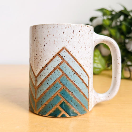 *Pre Order* 16oz. Mug - Monochrome Teal